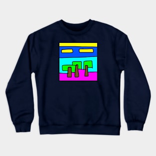 Landscape with trees 2 Crewneck Sweatshirt